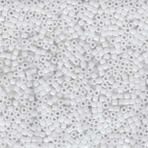 Miyuki 1.8mm (SB18) Square Bead - SB18-402 - Opaque White