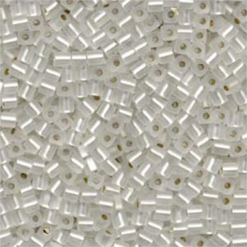 Miyuki 3mm (SB3) Square Bead - SB3-1F - Silver Lined Crystal