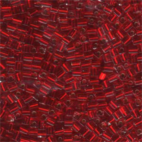 Miyuki 3mm (SB3) Square Bead - SB3-011 - Silver Lined Ruby