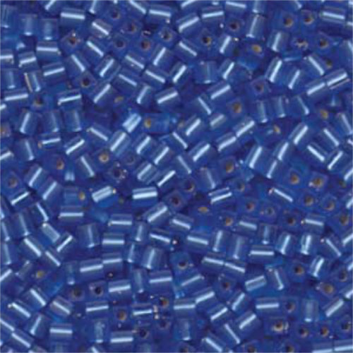 Miyuki 3mm (SB3) Square Bead - SB3-19F - Matte Silver Lined Sapphire