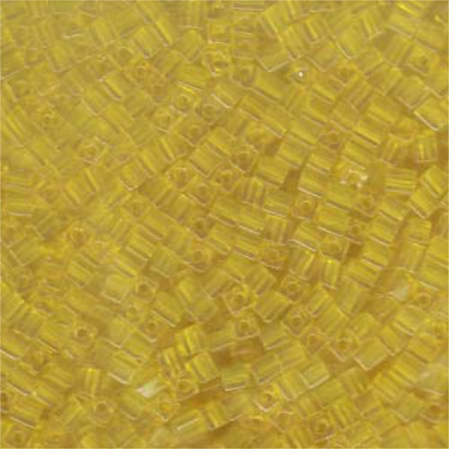 Miyuki 3mm (SB3) Square Bead - SB3-136 - Transparent Yellow