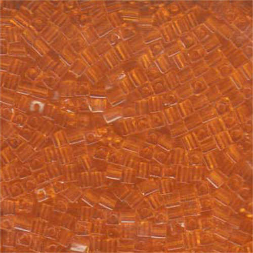 Miyuki 3mm (SB3) Square Bead - SB3-138 - Transparent Orange