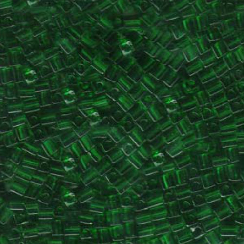 Miyuki 3mm (SB3) Square Bead - SB3-146 - Transparent Green