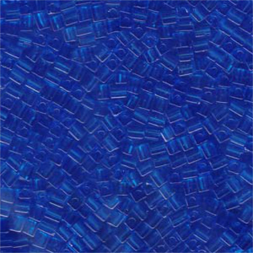 Miyuki 3mm (SB3) Square Bead - SB3-150 - Transparent Sapphire Blue