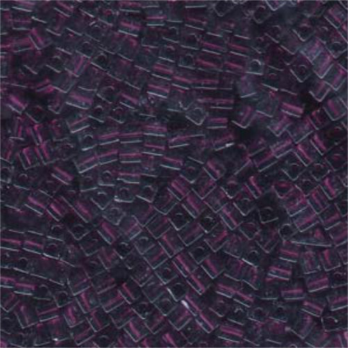 Miyuki 3mm (SB3) Square Bead - SB3-153L - Transparent Dark Smoky Amethyst