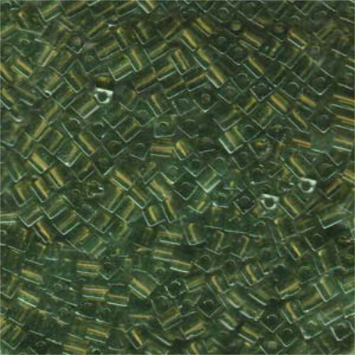 Miyuki 3mm (SB3) Square Bead - SB3-158 - Transparent Olive