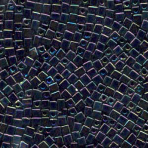 Miyuki 3mm (SB3) Square Bead - SB3-401R - Black AB