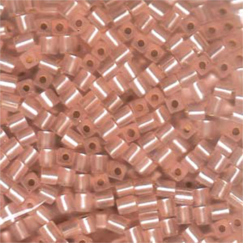 Miyuki 4mm (SB4) Square Bead - SB4-023F - Matte Silver Lined Blush AB