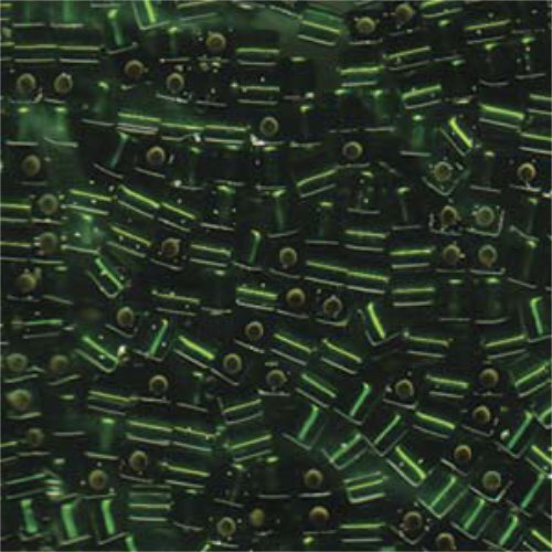 Miyuki 4mm (SB4) Square Bead - SB4-026 - Silver Lined Olive AB