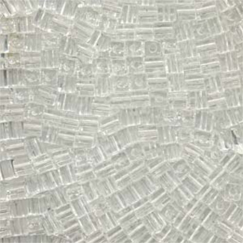 Miyuki 4mm (SB4) Square Bead - SB4-131 - Transparent Crystal