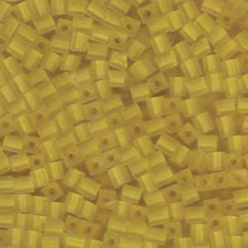 Miyuki 4mm (SB4) Square Bead - SB4-136F - Matte Transparent Yellow