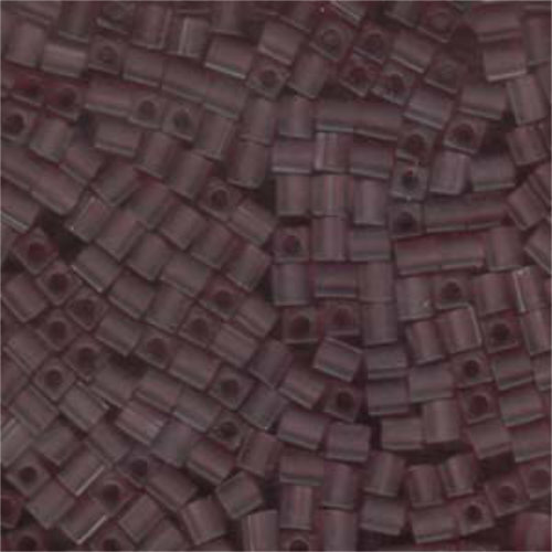 Miyuki 4mm (SB4) Square Bead - SB4-142F - Matte Transparent Smoky Amethyst