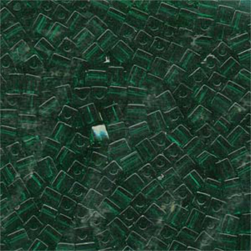 Miyuki 4mm (SB4) Square Bead - SB4-147 - Transparent Emerald