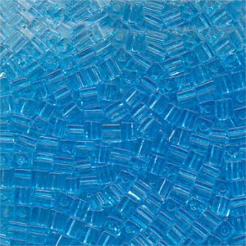 Miyuki 4mm (SB4) Square Bead - SB4-148 - Transparent Aqua