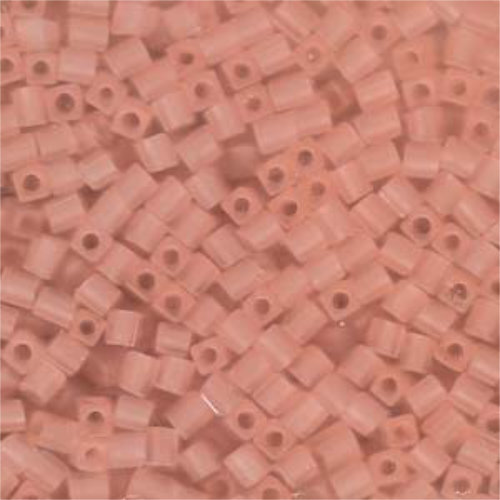 Miyuki 4mm (SB4) Square Bead - SB4-155F - Matte Transparent Light Tea Rose