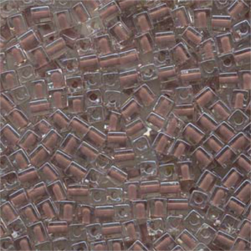 Miyuki 4mm (SB4) Square Bead - SB4-224 - Cocoa Lined Crystal