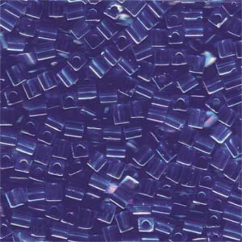 Miyuki 4mm (SB4) Square Bead - SB4-290 - Transparent Sapphire AB