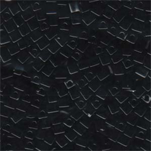Miyuki 4mm (SB4) Square Bead - SB4-401 - Opaque Black