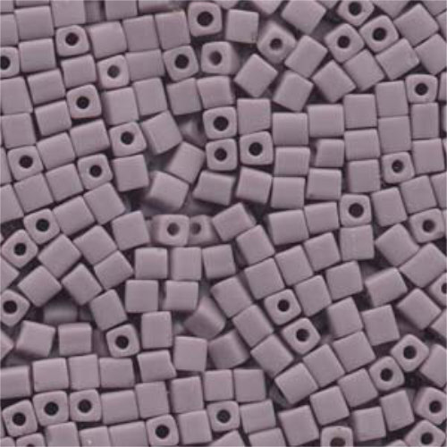 Miyuki 4mm (SB4) Square Bead - SB4-410F - Matte Opaque Mauve