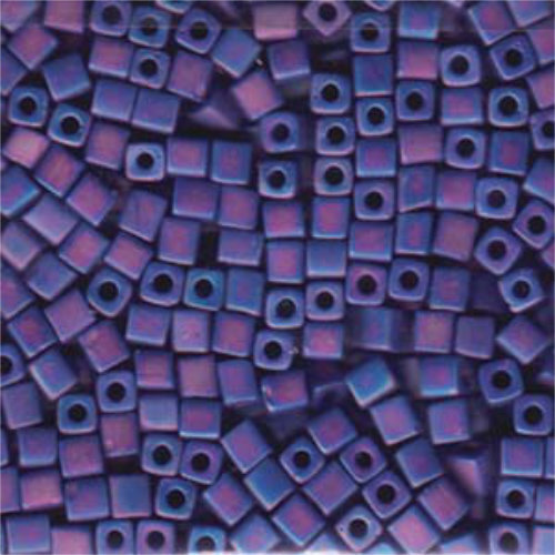 Miyuki 4mm (SB4) Square Bead - SB4-414FR - Matte Opaque Cobalt AB