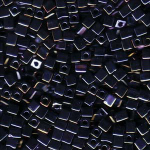 Miyuki 4mm (SB4) Square Bead - SB4-456 - Gunmetal Iris