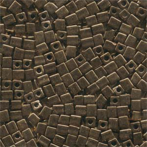 Miyuki 4mm (SB4) Square Bead - SB4-457 - Metallic Bronze