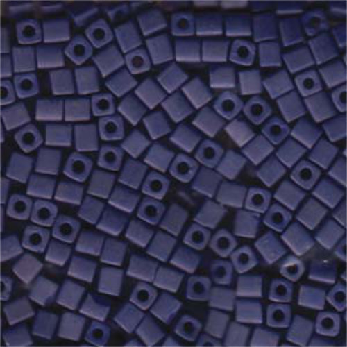Miyuki 4mm (SB4) Square Bead - SB4-1253 - Matte Cobalt