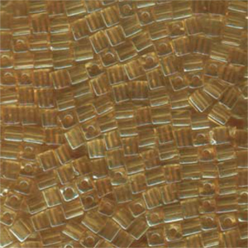 Miyuki 4mm (SB4) Square Bead - SB4-2439 - Light Topaz Luster