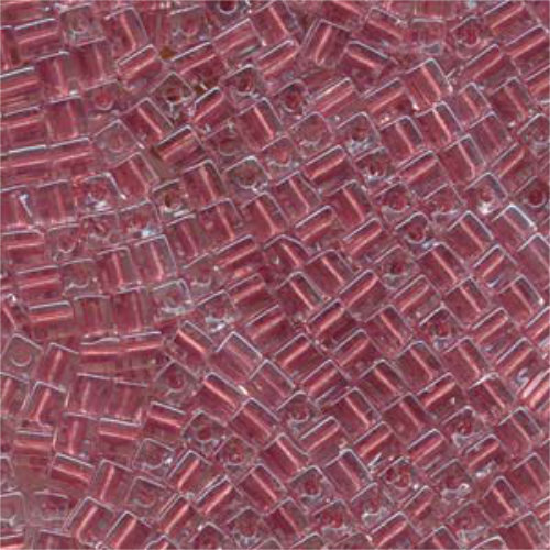 Miyuki 4mm (SB4) Square Bead - SB4-2601 - Metallic Mauve Lined Crystal