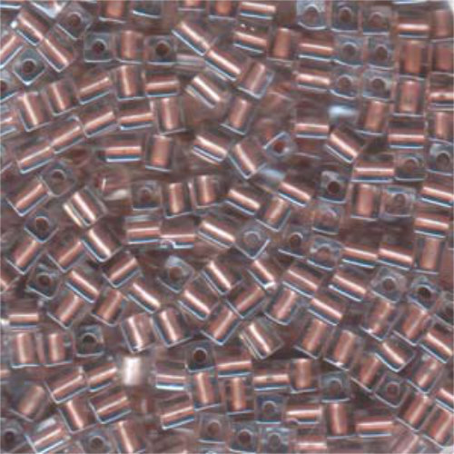 Miyuki 4mm (SB4) Square Bead - SB4-2602 - Metallic Copper Lined Crystal