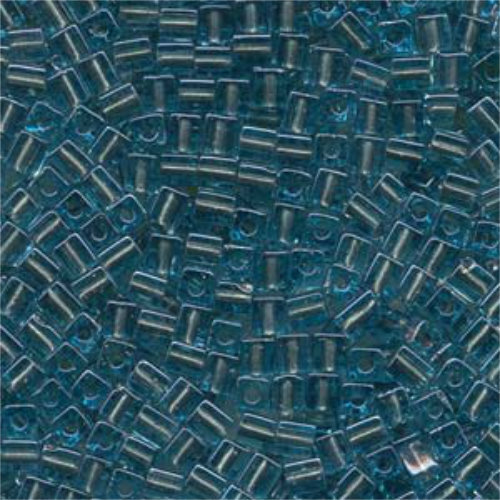 Miyuki 4mm (SB4) Square Bead - SB4-2639 - Blue Lined Platinum
