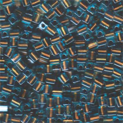 Miyuki 4mm (SB4) Square Bead - SB4-2642 - Blue Lined Brown