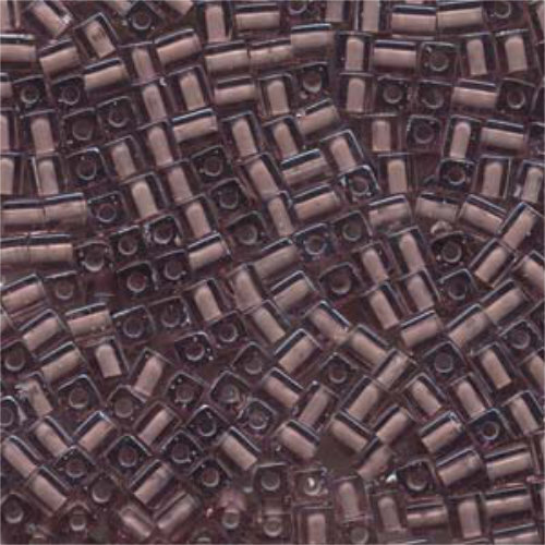 Miyuki 4mm (SB4) Square Bead - SB4-2644 - Pink Lined White