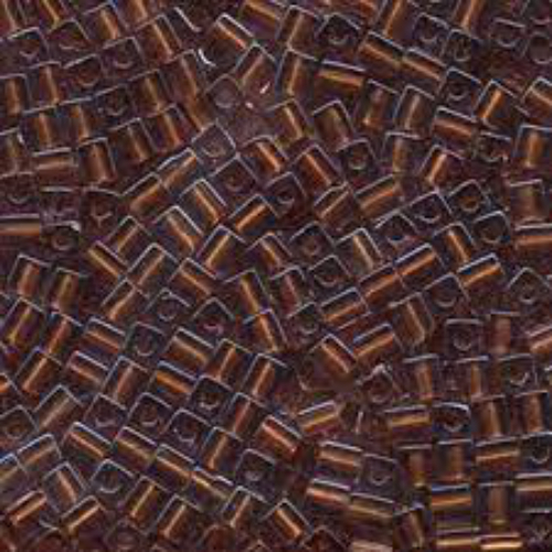 Miyuki 4mm (SB4) Square Bead - SB4-2646 - Amber Lined Gold