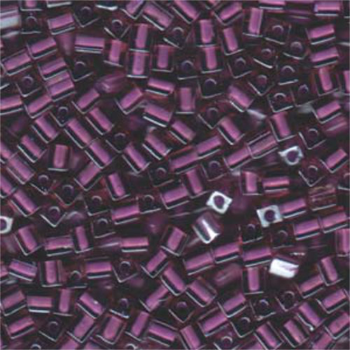Miyuki 4mm (SB4) Square Bead - SB4-2650 - Pink Lined Violet