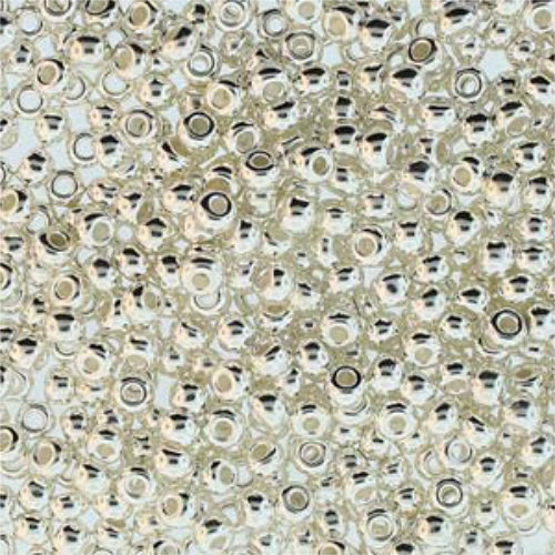 Preciosa 6/0 Rocaille Seed Beads - SB6-00030-31000 - Fine Silver Plate