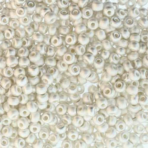 Preciosa 6/0 Rocaille Seed Beads - SB6-00030-31000M - Fine Silver Brush Plate