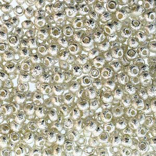 Preciosa 6/0 Rocaille Seed Beads - SB6-00030-31080 - Fine Silver Etch Plate