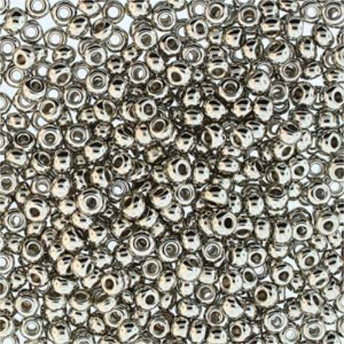 Preciosa 6/0 Rocaille Seed Beads - SB6-00030-37000 - Nickel Plate