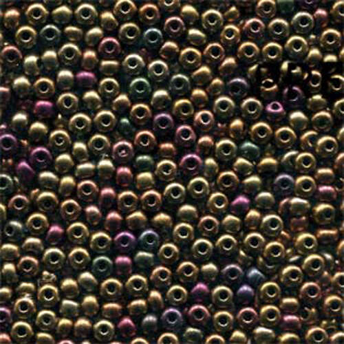 Preciosa 6/0 Rocaille Seed Beads - SB6-01620 - Dark Golden Rainbow