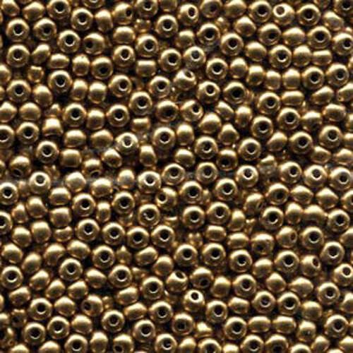 Preciosa 6/0 Rocaille Seed Beads - SB6-01710 - Pale Bronze Gold