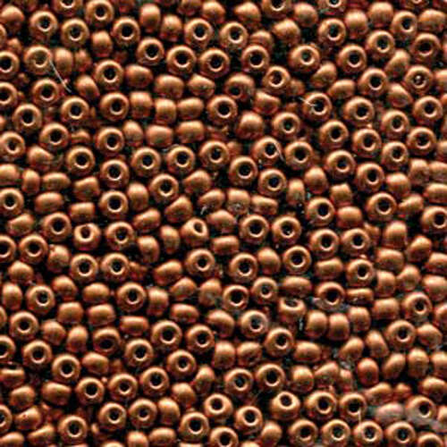 Preciosa 6/0 Rocaille Seed Beads - SB6-01750 - Bronze Fire Red