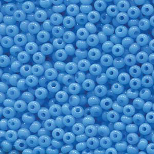 Preciosa 6/0 Rocaille Seed Beads - SB6-02634 - Aqua Opal Sol Gel