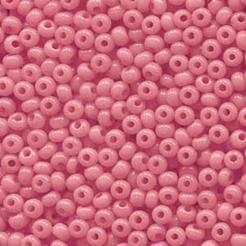 Preciosa 6/0 Rocaille Seed Beads - SB6-02693 - Rose Opal Sol Gel