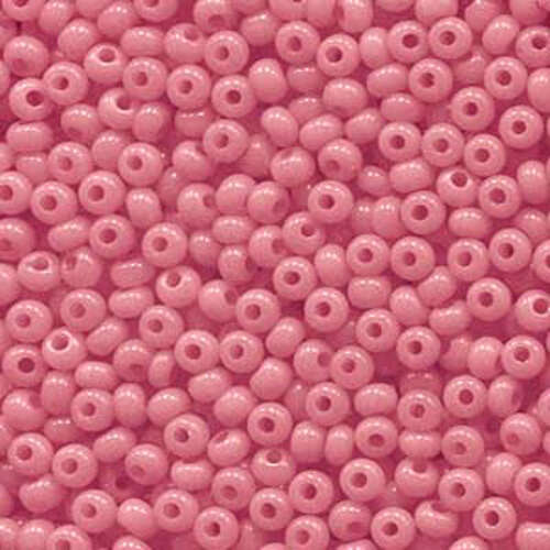 Preciosa 6/0 Rocaille Seed Beads - SB6-02693 - Rose Opal Sol Gel