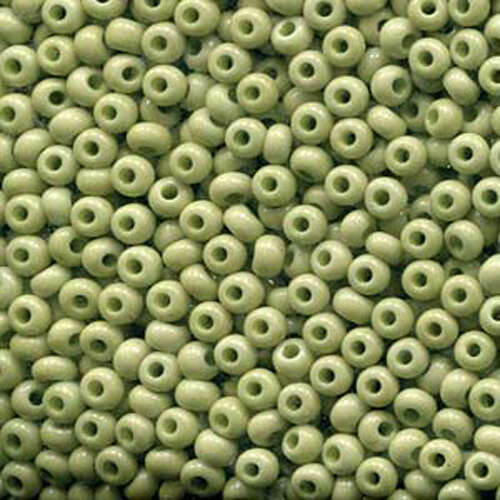 Preciosa 6/0 Rocaille Seed Beads - SB6-03652 - Opaque Celadon Sol Gel