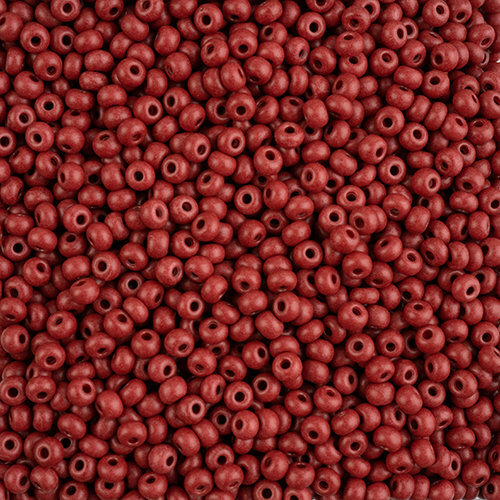 Preciosa 6/0 Rocaille Seed Beads - SB6-16A18M - Matte Brown - Terra Intensive