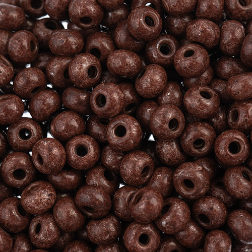 Preciosa 6/0 Rocaille Seed Beads - SB6-16A19 - Dark Brown - Terra Intensive