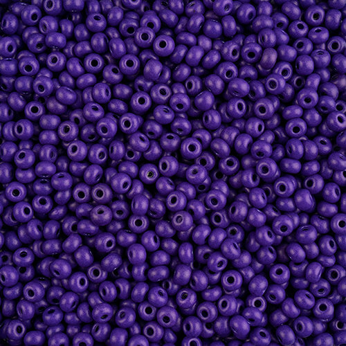 Preciosa 6/0 Rocaille Seed Beads - SB6-16A28M - Matte Purple - Terra Intensive