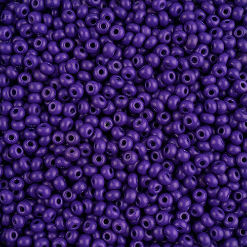 Preciosa 6/0 Rocaille Seed Beads - SB6-16A28M - Matte Purple - Terra Intensive